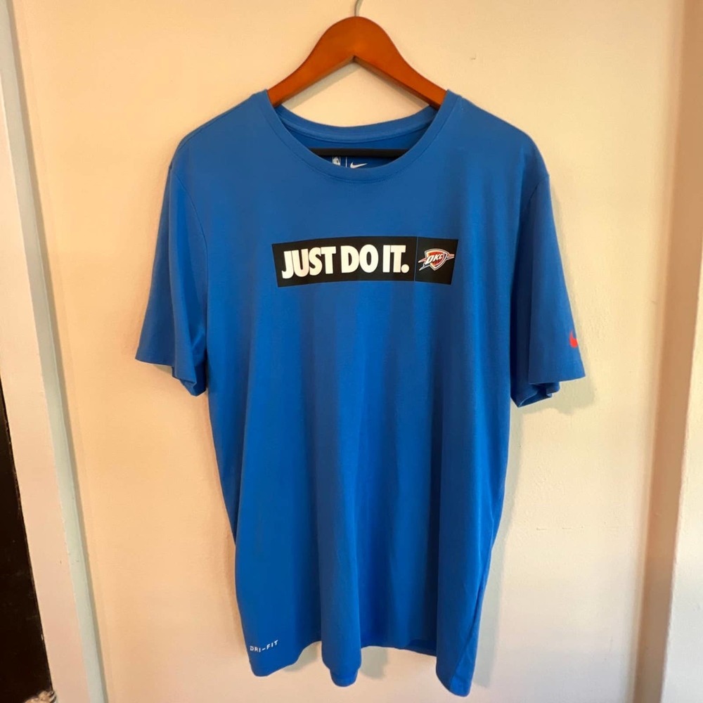 Nike OKC Thunder Just Do It Tee (large, athletic cut, like new!)